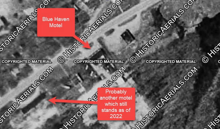 Blue Haven Motel - 1969 Aerial Photo (newer photo)